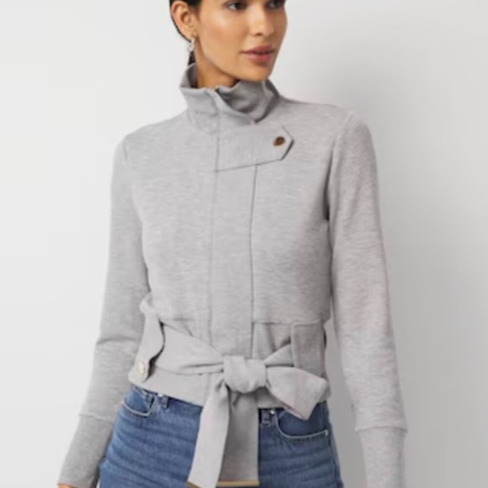 NWT WHBM Belted Moto Cardigan